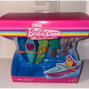 Mini BarbieLand Kayaking Collectible Playset